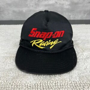 Vintage Snap On Racing Snapback Trucker Rope Hat OSFA Nacar Cap Embroidered